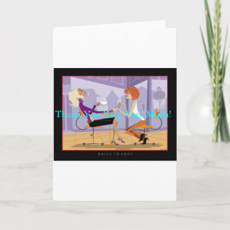 Tarjeta De Agradecimiento Manicurista Gracias