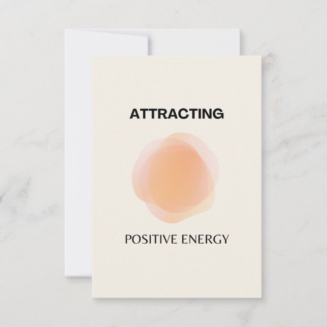 Tarjeta De Agradecimiento Manifestación, espiritualidad positiva, arte de af (Anverso)