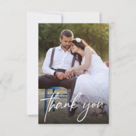 Tarjeta De Agradecimiento Manipulación de guiones Bodas Fotos modernas