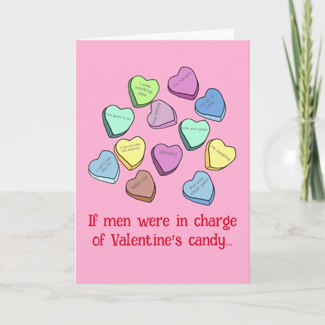 Tarjeta De Agradecimiento Manly Valentine Candy card (Anverso)