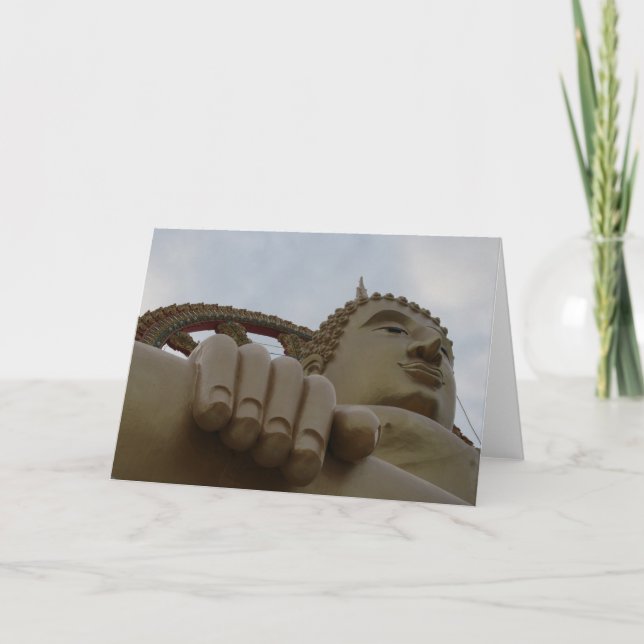 Tarjeta De Agradecimiento mano de buddha (Anverso)