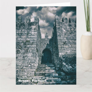 Tarjeta De Agradecimiento Mano medieval del castillo