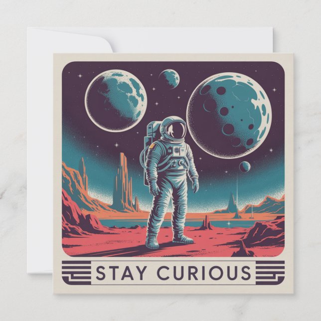 Tarjeta De Agradecimiento Mantén la curiosidad (Anverso)