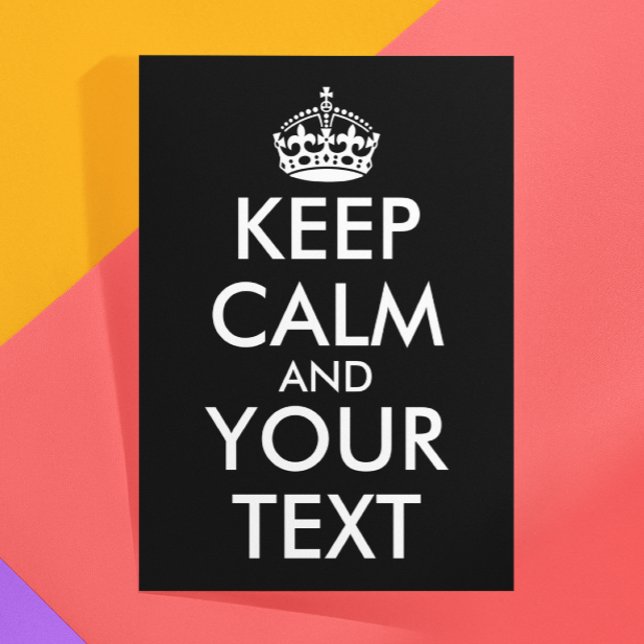 Tarjeta De Agradecimiento Mantener la calma y continuar - Crear el propio (Subido por el creador)