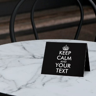 Tarjeta De Agradecimiento Mantener la calma y continuar - Crear el propio