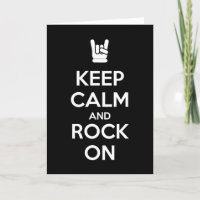 Mantener la calma y el rock en marcha