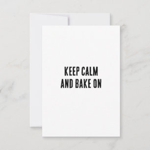 Tarjeta De Agradecimiento Mantente tranquilo y sigue haciendo