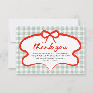 Tarjeta De Agradecimiento Manzana simple y linda de nuestra mirada Cumpleaño