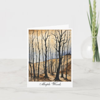 Tarjeta De Agradecimiento Maple Woods