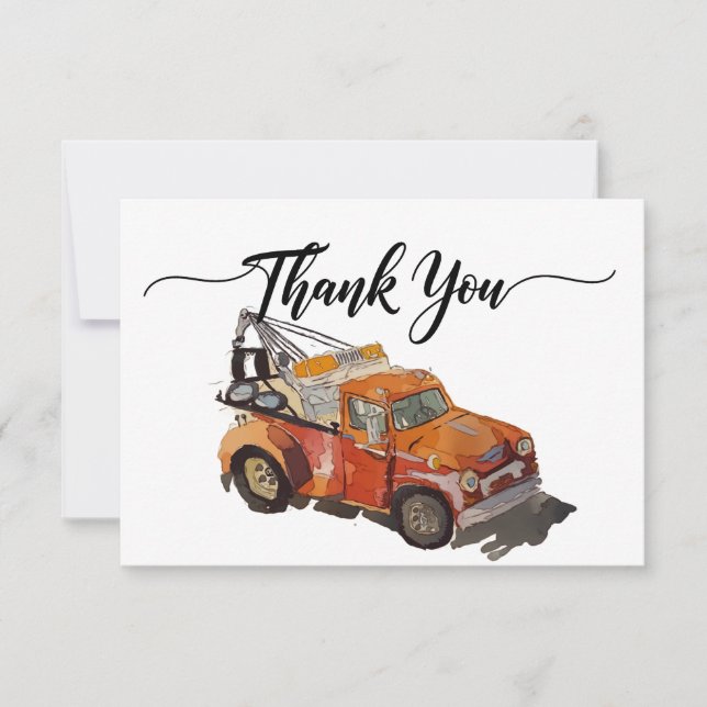 Tarjeta De Agradecimiento Maquillaje de fiesta de cumpleaños de niños (Anverso)