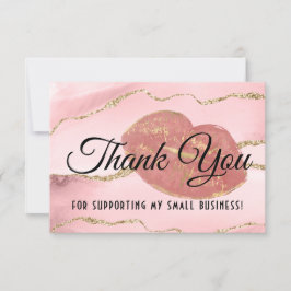 Tarjeta De Agradecimiento Maquillaje Gloss Gloss Gloss Agate