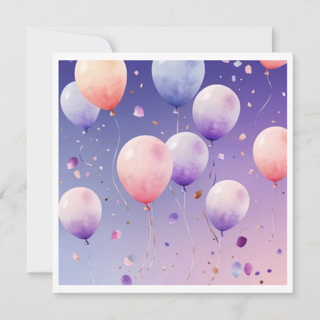 Tarjeta De Agradecimiento Maravilla acuarela (Anverso)