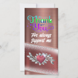 Tarjeta De Agradecimiento "Maravillosas gracias"