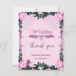 Tarjeta De Agradecimiento Maravillosas rosas