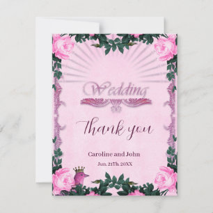 Tarjeta De Agradecimiento Maravillosas rosas