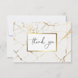 Tarjeta De Agradecimiento Marble Gracias Cartas