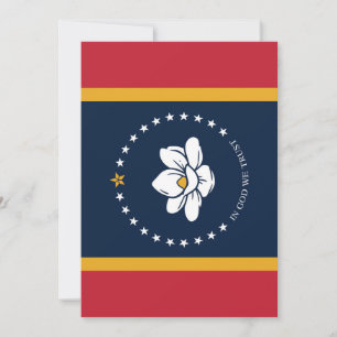 Tarjeta De Agradecimiento Marca Mississippi 2020 nueva