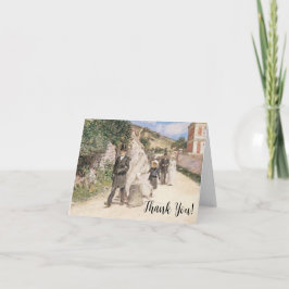 Tarjeta De Agradecimiento Marcha boda por Robinson, Boda del impresionismo