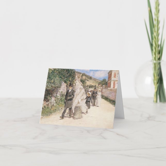 Tarjeta De Agradecimiento Marcha boda por Robinson, Boda del impresionismo (Anverso)