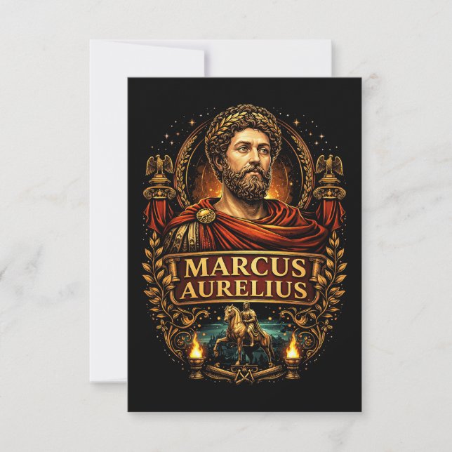 Tarjeta De Agradecimiento Marcus Aurelius (Anverso)