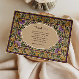 Tarjeta De Agradecimiento Mardi Gras Masquerade Emblemático