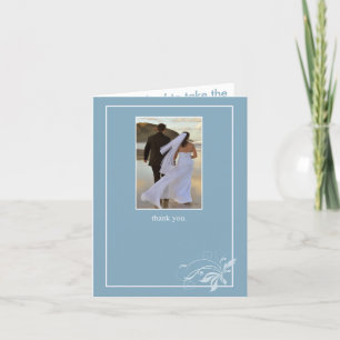 Tarjeta De Agradecimiento Mares Azules