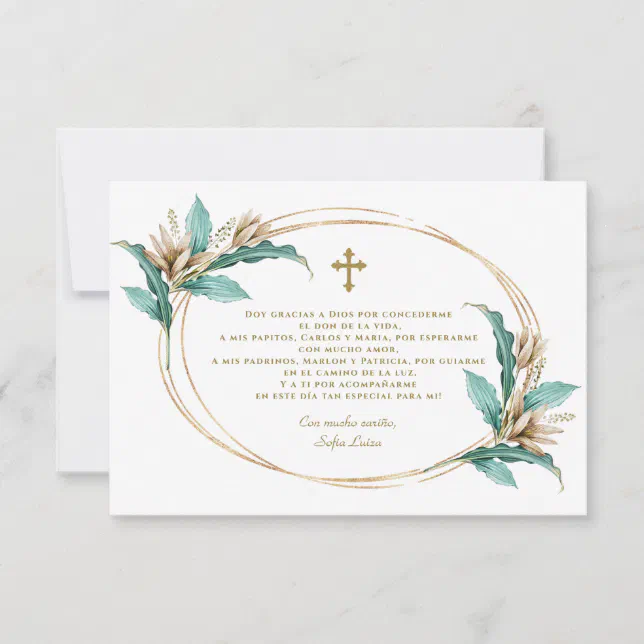 Tarjetas Agradecimiento Flores Silvestres - Set 10 Tarjetas + Sobres Kraft + 25 Pegatinas Corazón Dorado
