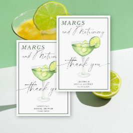 Tarjeta De Agradecimiento Margarita de acuarela Gracias Despedida de soltera