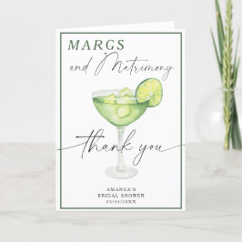 Tarjeta De Agradecimiento Margarita de acuarela Gracias Despedida de soltera