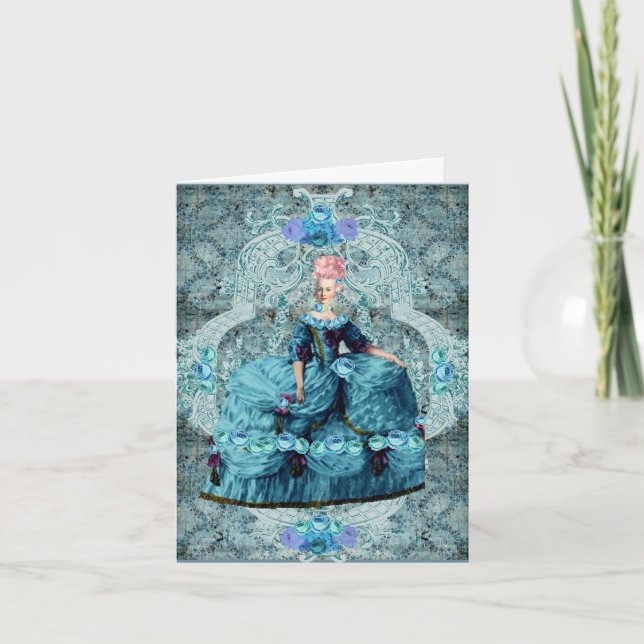 Tarjeta De Agradecimiento María Antonieta Reina de Francia (Anverso)