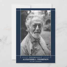 Tarjeta De Agradecimiento Marina de guerra moderna y blanco en entierro