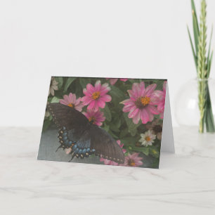 Tarjeta De Agradecimiento mariposa azul