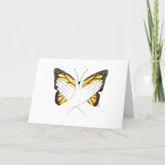 Tarjeta De Agradecimiento Mariposa de monarca en el ASL