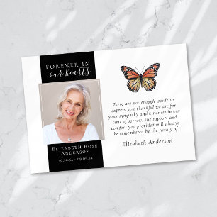 Tarjeta De Agradecimiento Mariposa de simpatía de foto para siempre en nuest