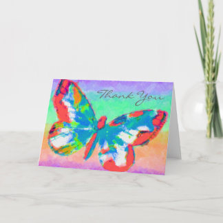 Tarjeta De Agradecimiento Mariposa hermosa