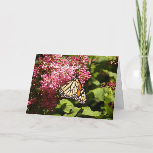 Tarjeta De Agradecimiento Mariposa monarca