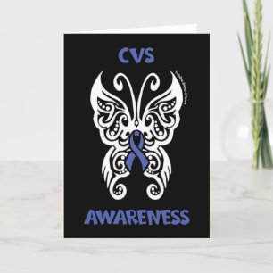 Tarjeta De Agradecimiento Mariposa/Tribal...CVS