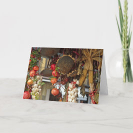 Tarjeta De Agradecimiento Market Stall Florence