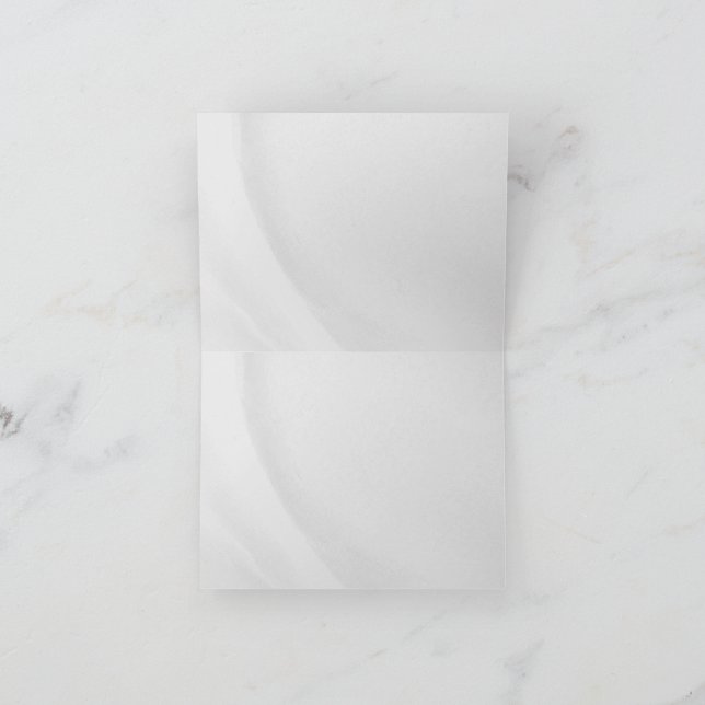 Tarjeta De Agradecimiento Mármol Blanco (Interior)