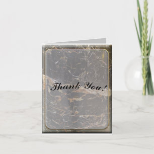 Tarjeta De Agradecimiento Mármol elegante personalizado