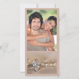 Tarjeta De Agradecimiento Marquise Diamond Engagement Ring Boda Gracias