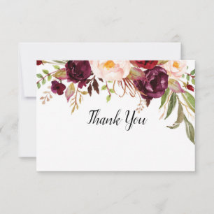 Tarjeta De Agradecimiento Marsala le agradece cardar