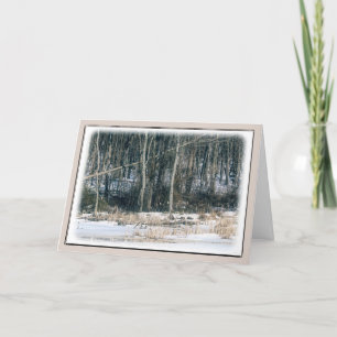 Tarjeta De Agradecimiento Marsh Edge - Navidades/Tarjeta de saludo de vacaci