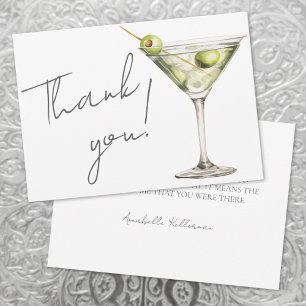 Tarjeta De Agradecimiento Martini Un Poco Más Viejo