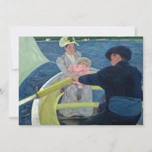 Tarjeta De Agradecimiento Mary Cassatt - La fiesta en el bote