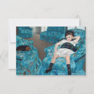 Tarjeta De Agradecimiento Mary Cassatt - Niña en una butaca azul