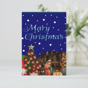 Tarjeta De Agradecimiento Mary Navidades