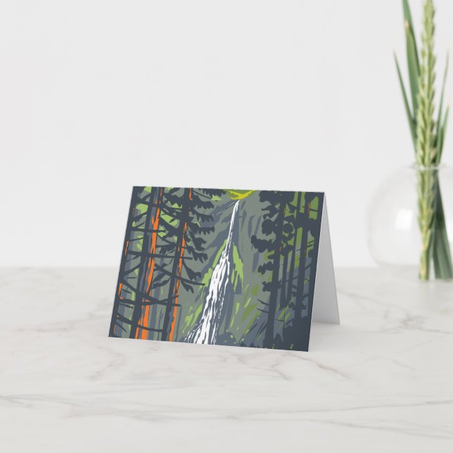 Tarjeta De Agradecimiento Marymere Falls (Anverso)