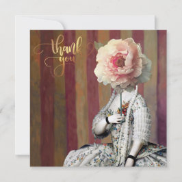 Tarjeta De Agradecimiento Máscara floral Encendido y fuera de Diva