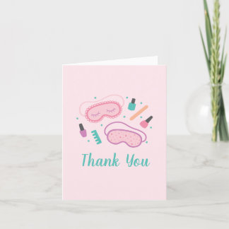 Tarjeta De Agradecimiento Máscaras de sueño dulce Gracias Cartas